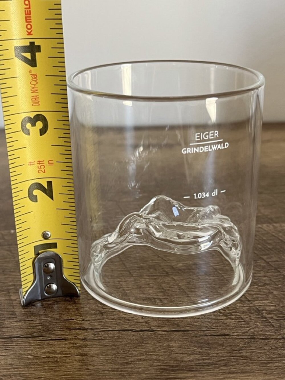 Alpinte Eiger Grindelwald 3D Mountain Whiskey Glass Clear